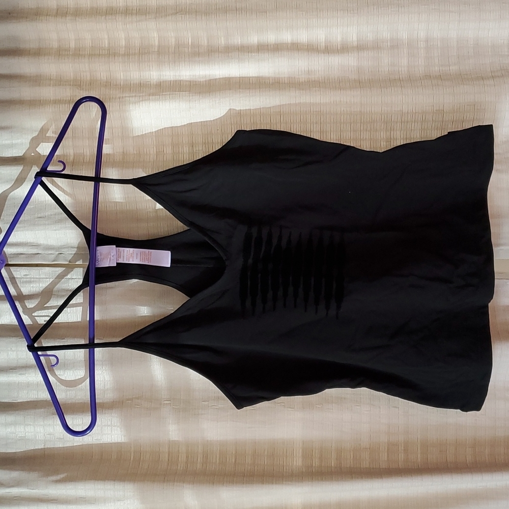 Black racerback tank